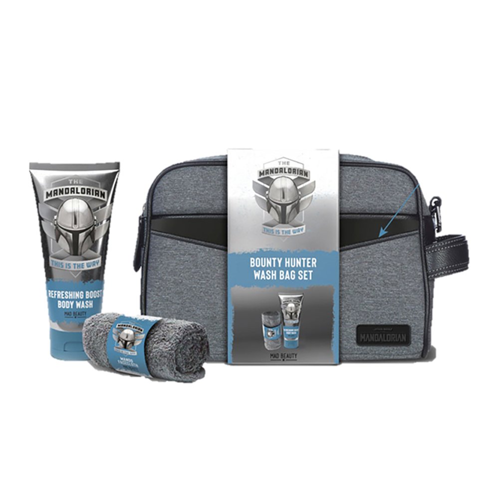 Disney Star Wars Mandalorian Bounty Hunter 3pc Wash Bag Set