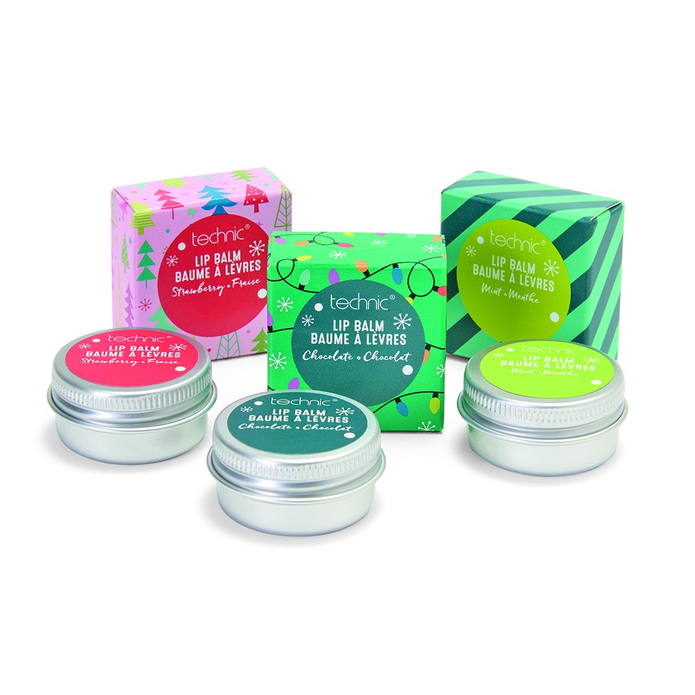 Technic Christmas Lip Balms Mixed CDU