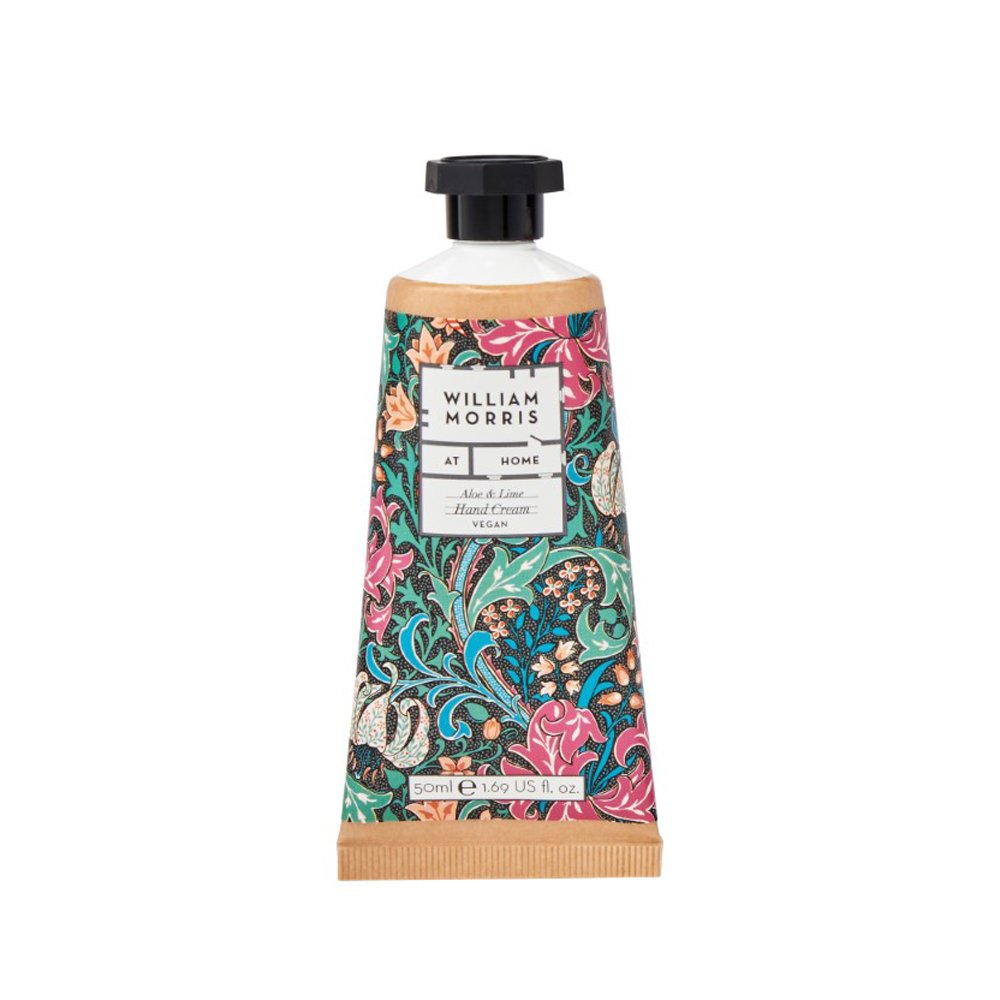Heathcote And Ivory William Morris At Home Aloe and Lime 50ml Golden Lily Dark Hand Cream
