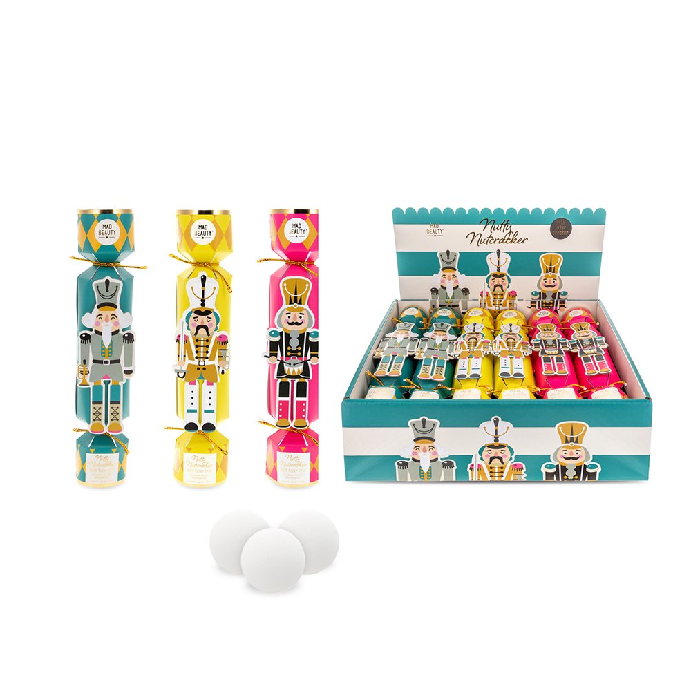 Mad Beauty Nutty Nutcracker Bath Fizzers Trio
