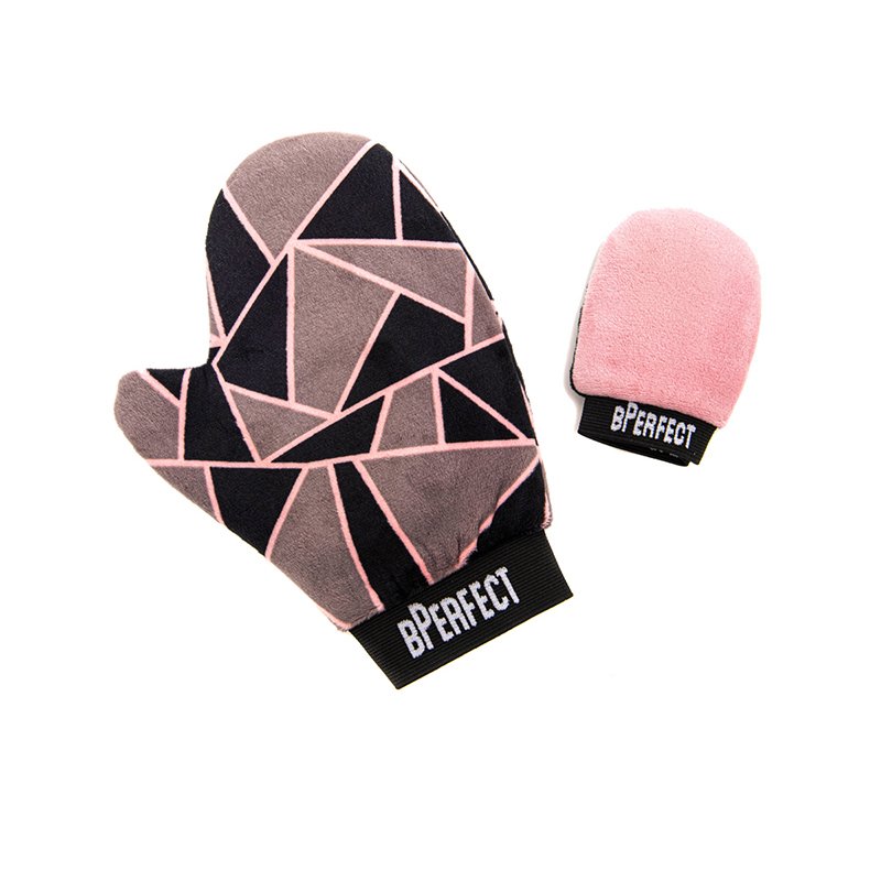 BPerfect Double Velvet Duo Tanning Mitt Set