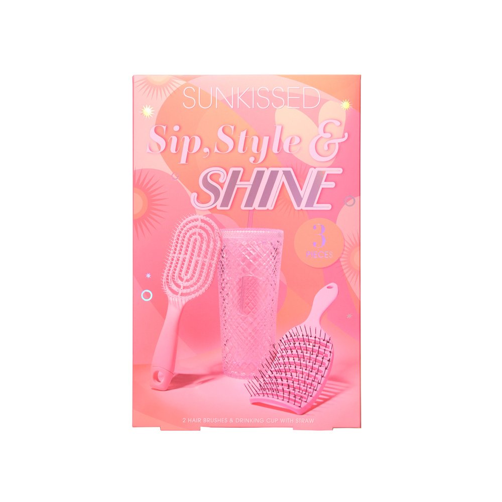 Sunkissed Sip, Style & Shine Gift Set